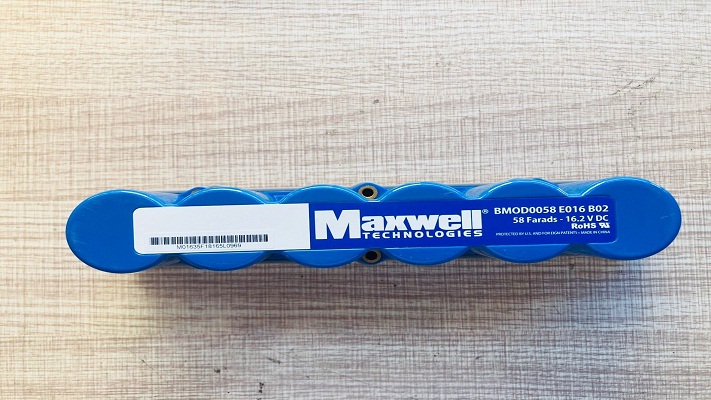 American (MAXWELL) super capacitor BMOD0058 E016 B02 (16V, 58F)