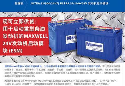 American (MAXWELL) super capacitor BMOD0058 E016 B02 (16V, 58F)